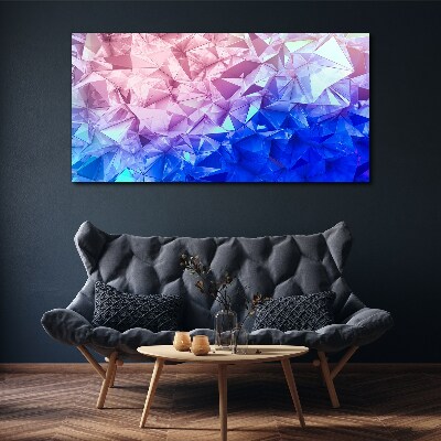 Foto op canvas Caleidoscopische tinten ijs