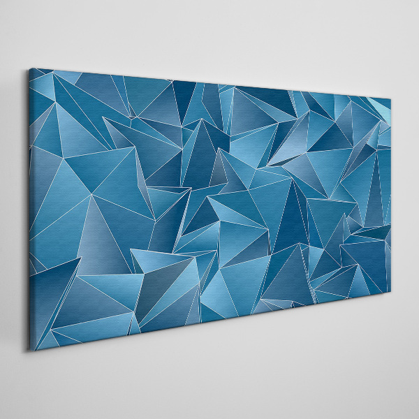 Foto op canvas De geometrie van blauwe vaste stoffen