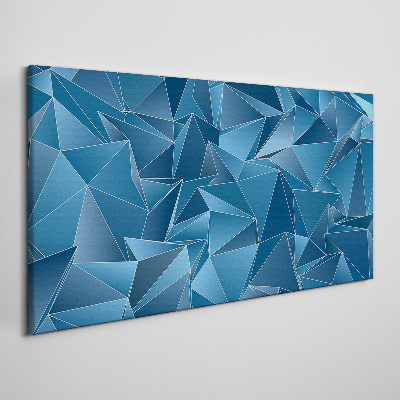 Foto op canvas De geometrie van blauwe vaste stoffen