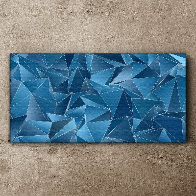 Foto op canvas De geometrie van blauwe vaste stoffen