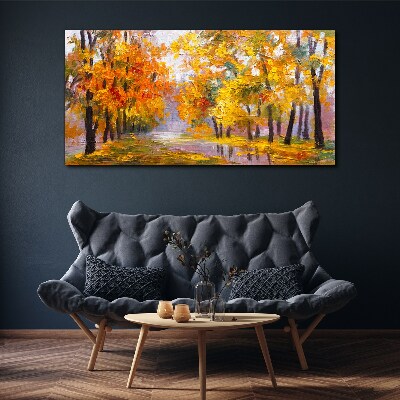 Foto op canvas Gouden herfst in het park