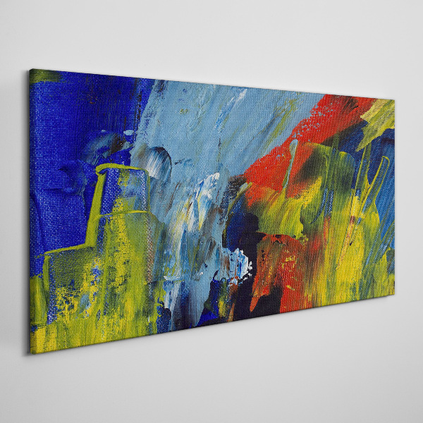 Foto op canvas Dynamische kleuren in een abstract landschap