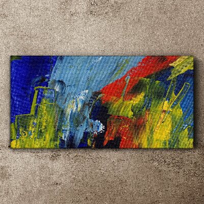 Foto op canvas Dynamische kleuren in een abstract landschap
