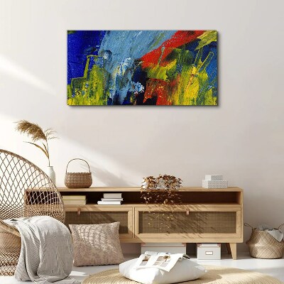 Foto op canvas Dynamische kleuren in een abstract landschap