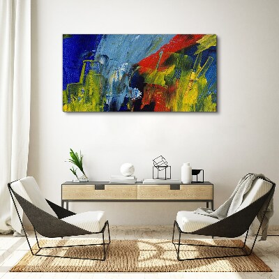 Foto op canvas Dynamische kleuren in een abstract landschap