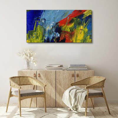 Foto op canvas Dynamische kleuren in een abstract landschap