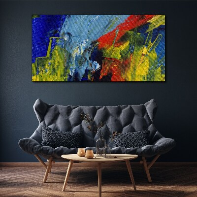 Foto op canvas Dynamische kleuren in een abstract landschap