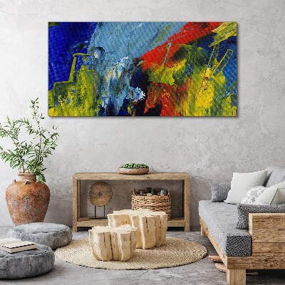 Foto op canvas Dynamische kleuren in een abstract landschap