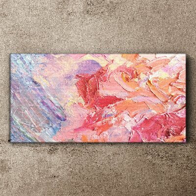 Foto op canvas Pastelkleurige emoties in beweging