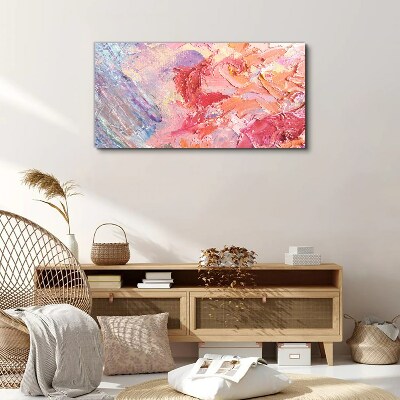 Foto op canvas Pastelkleurige emoties in beweging