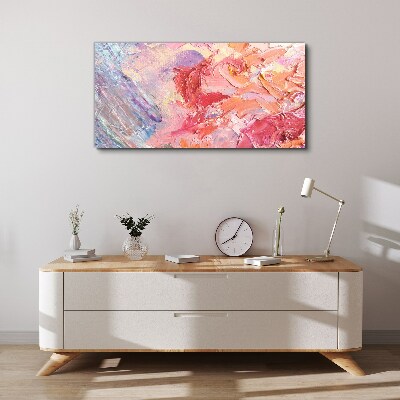 Foto op canvas Pastelkleurige emoties in beweging