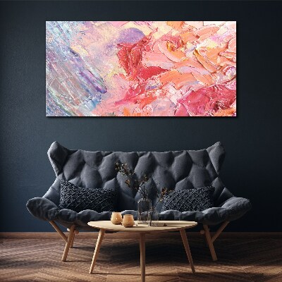 Foto op canvas Pastelkleurige emoties in beweging