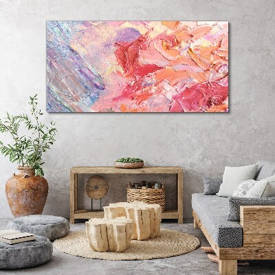 Foto op canvas Pastelkleurige emoties in beweging