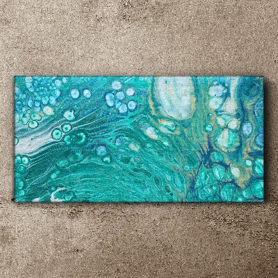 Canvas schilderij Oceaan golven in glas