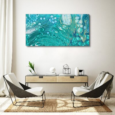 Canvas schilderij Oceaan golven in glas