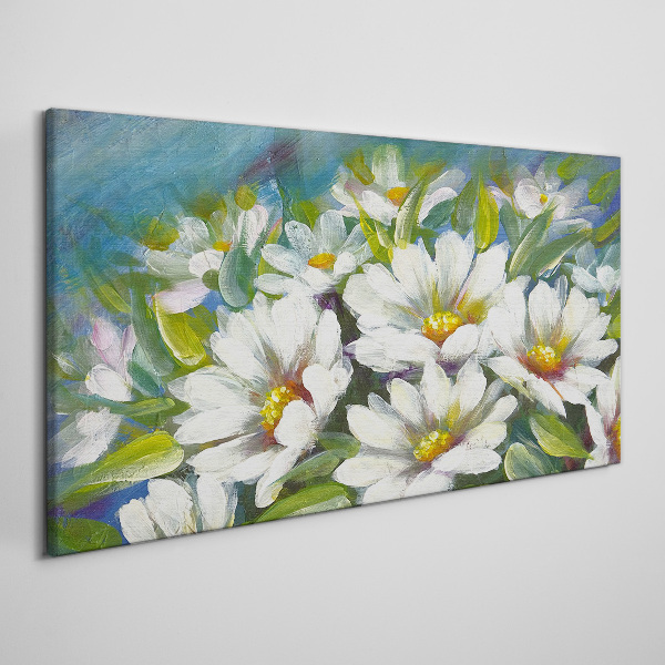 Foto op canvas Bloemencharme in blauw