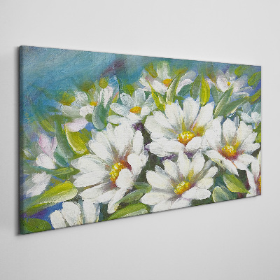 Foto op canvas Bloemencharme in blauw