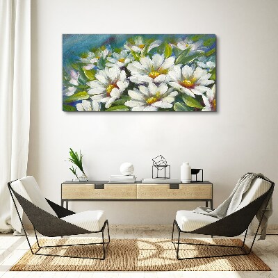 Foto op canvas Bloemencharme in blauw