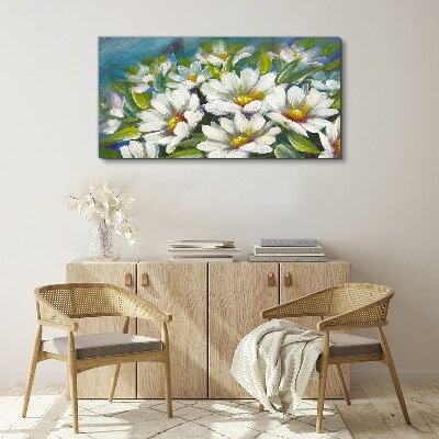 Foto op canvas Bloemencharme in blauw