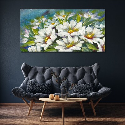 Foto op canvas Bloemencharme in blauw