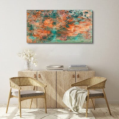 Foto op canvas Abstract landschap in de kleuren van vuur