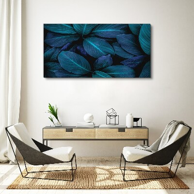 Canvas schilderij Mysterieus bos van bladeren