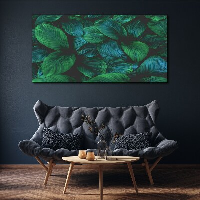 Foto op canvas Groen bladmozaïek