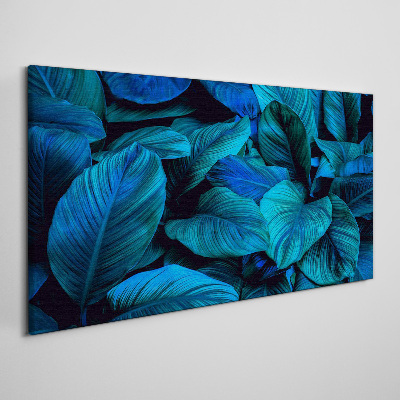 Foto op canvas Een groen paradijs in tinten blauw