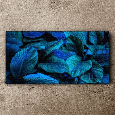 Foto op canvas Een groen paradijs in tinten blauw