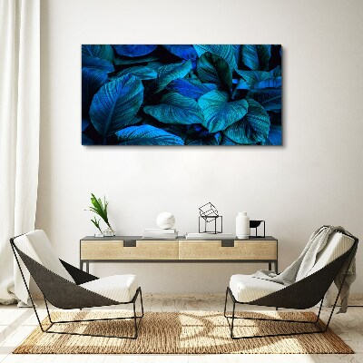 Foto op canvas Een groen paradijs in tinten blauw