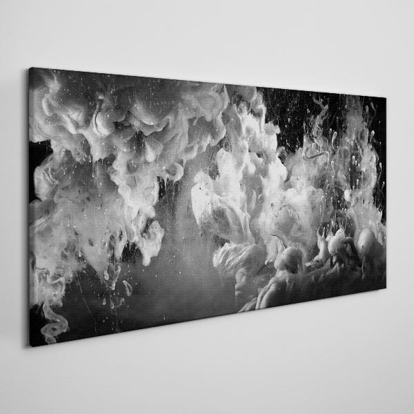 Foto op canvas Dynamische wolken in zwart-wit