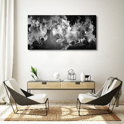 Foto op canvas Dynamische wolken in zwart-wit