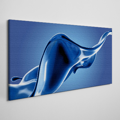 Schilderij op doek Een golf van blauw licht