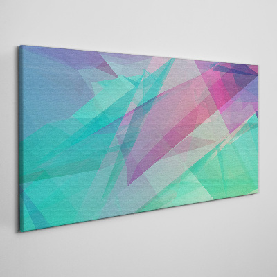 Schilderij op doek Transparante geometrieën in pasteltinten