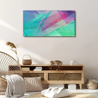 Schilderij op doek Transparante geometrieën in pasteltinten