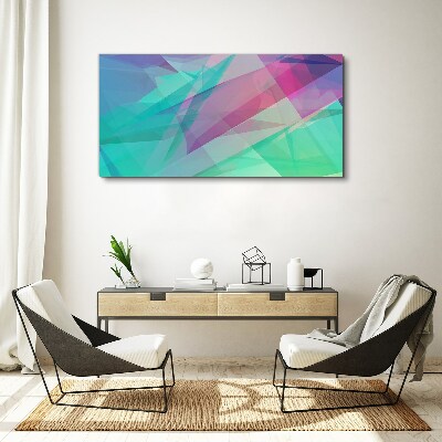 Schilderij op doek Transparante geometrieën in pasteltinten