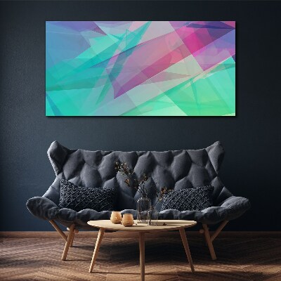 Schilderij op doek Transparante geometrieën in pasteltinten