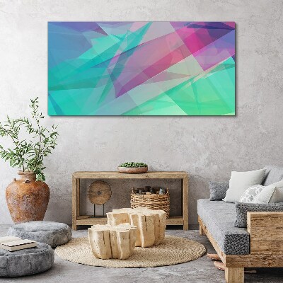 Schilderij op doek Transparante geometrieën in pasteltinten