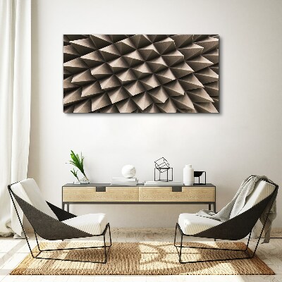 Foto op canvas Geometrie van driedimensionale vormen
