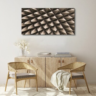 Foto op canvas Geometrie van driedimensionale vormen
