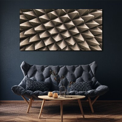 Foto op canvas Geometrie van driedimensionale vormen
