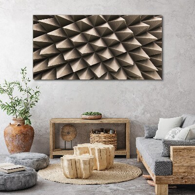 Foto op canvas Geometrie van driedimensionale vormen