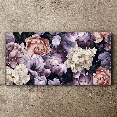 Canvas schilderij Bloemencompositie in pasteltinten