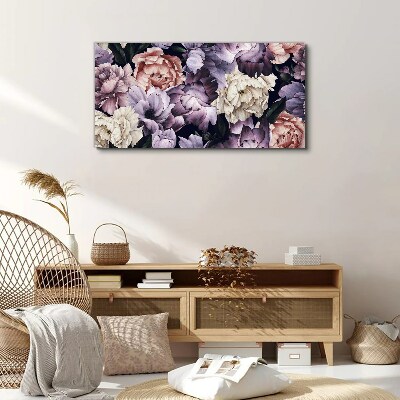 Canvas schilderij Bloemencompositie in pasteltinten