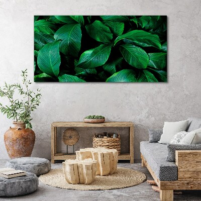 Foto op canvas Groene symfonie van bladeren
