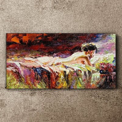 Schilderij op doek Intimiteit in kleur