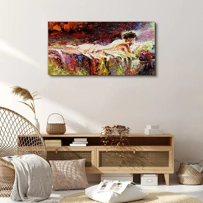 Schilderij op doek Intimiteit in kleur