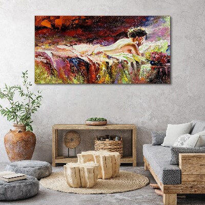 Schilderij op doek Intimiteit in kleur