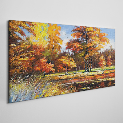 Foto op canvas Gouden herfst in het park