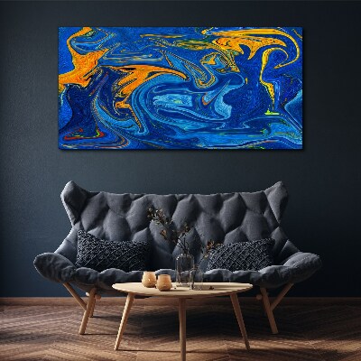 Schilderij op doek Oceanische wervelingen van kleur